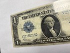 1923  1 One Dollar Silver Certificate Large Size Note Blue Seal Horse Blanket