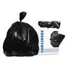Heritage X7658qk 60 Gal  Reprocessed Resin Can Liners - Black  100 carton  New