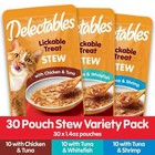 Hartz Delectables Stew Lickable Wet Cat Treats Variety Pack  30 Count