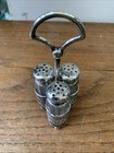 Antique Webster Sterling Silver Crystal Art Deco Salt And Pepper Condiment   