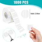 1000-pack Clear Circle Seal Stickers   1-inch Self-adhesive Wafer Dots Label Fo   