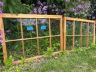 2-35 X 25 Antique Vintage Window Top Sashes Old 8 Pane Frame  1959  Arts   Craft