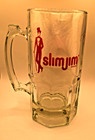 Mug  Glass  Nos  Vintage  Nfl  Slim Jim  Promotional clear  Heavy  New  Last One