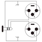 Prox Xc-syxf05 5  1 4  Trs-m Stereo To Dual Xlr-f High Performance Y Cable