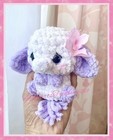 Pretty Handmade Purple Elephant Crochet Amigurumi Plush Stuffed Animal Toy  Gift