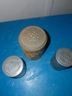 Antique Devoe   s Eagle Pure Snufftin Tax Stamp Paper Label With 2 Snuff Container