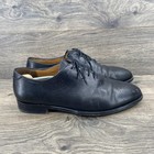 Vintage Lace Up Leather Lace Up Derby Oxford Dress Shoes Men s Size 9 Us Black