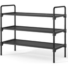 3 Tier Shoe Rack Stackable Organizer Durable Space Saving Entryway Storage New