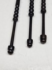 Vintage Wooden Lace Bobbins Set Of 3 Dark Brown Black Turned Wood 4 Inch