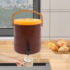 Brown 25l 6 6gal Commercial Insulated Beverage Dispenser 24h Hot Cold For Cafe
