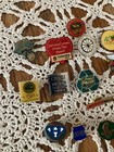 Lot Of 50 Lapel Pins Mostly Modern Variety Of Sizes And Colors