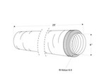 Imperial 6 0-in X 25 0-ft Polyester Insulated Flexible Duct 6 0 - R
