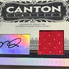 Joe Montana Auto Game Used Jersey Patch 2006 National Treasures  25 Worn 49ers