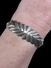 Vintage Navajo Arts   Crafts Guild Tufa Cast Sterling Silver Cuff Bracelet 5 75 