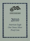 2010-w American Proof Silver Eagle-mint Issued Presentation Box   Coa  no Coin 
