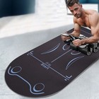 Roller Wheel Exercise Mat Gym Floor Pad Fitness Mat Anti Slip Men Women Floor