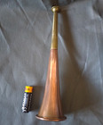 Antique Copper Brass Hunting Horn Coach Signal Bugle Horn 23cm