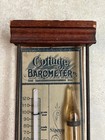 Vintage 19th Century Weather Cottage Barometer Advertising Thermometer Rare  