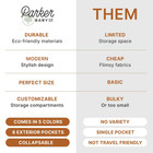 Parker Baby Diaper Caddy - Nursery Storage And Car Organizer  Oatmeal