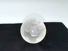 Tiffany   Co  Crystal Globe Paperweight Made In Austria Frosted Etched World