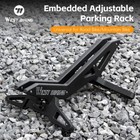 Adjustable Bicycle Stand Rack Abs Mtb Road Bike Indoor Floor Parking Stand Black
