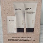 Ahava Deadsea Mud Dermud Intensive Foot-hand-soap Set Mud Trial Set New