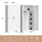 71  Metal Armoire Wardrobe Closet With Hanging Rod office Metal Wardrobe Cabinet