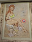 1970 Harolds Club Calendar Pin Up 4 Pages With Original Tube 26x20 Fritz Willis