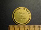 Vintage Medal Token Welcome To Belgium Baggage Cart Service