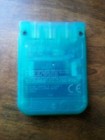 Official Sony Playstation 1 Ps1 Authentic Memory Card Oem Psone Teal Green Clear