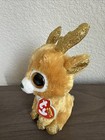 Ty Beanie Boos - Glitzy The Reindeer  6 Inch  - Mwmts Boo Toy