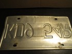 British Columbia Canada Expired License Plate Free Usa Shipping