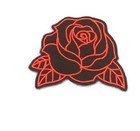 Rose Iron On Patch White Or Red Embroidered Applique 3 14x2 36 Floral Sew On