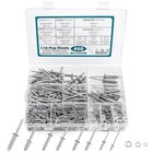  450 Pieces 304 Stainless Steel Pop Rivets   Washers Assortment Kit  1 8  