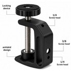 Universal C-clamp  Heavy Duty Sturdy 1 4 And 3 8 Thread Hole For Desktop Mount H