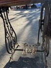 Rare Wilcox Double Pedal Treadle Sewing Machine  Cabinet all Original Very Nice