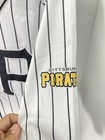 Pittsburgh Pirates Dynasty Jersey Men Xl White Stripe Button Short Sleeve Nwot
