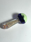 Tobacco Glass Pipe  New - Free Shipping  Green Blue  5 In Long