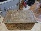 1920 s  Vintage Ornate Quality Brass Coal Box 