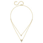 Jennifer Miller Double Pave Heart Layered Necklace