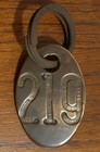 Vintage Original Brass Cow Number Tag Dairy Farm Cattle Marker 219  Double Sided