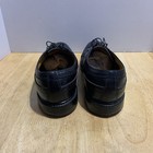 Vtg 60s Florsheim Imperial Longwing Shoes Men 8 5d Black Kenmore 5 Nail V-cleat