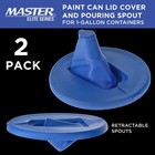 2 Paint Can Lid Covers With Pouring Spouts For 1-gallon Containers Prevent Spill