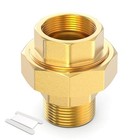  1pc Brass Union   1  Npt Male X 1  Npt Female Pipe Fitting 1  Mnpt X 1  Fnpt 1pc