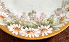 Gorgeous Antique Ornate Handpainted Daisies Plate Gold Trim 7 5  Crossed Swords