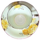 Rare   Antique 1920s 2pc Aynsley Tea Cup And Saucer Yellow Rose Bone China Rare 