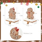 Christmas Stocking Holders For Mantle  Resin Gingerbread Man Stocking Holder