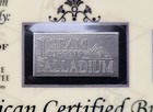 Acb  Palladium - 1 Gram  Bullion Bar W coa