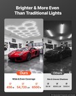 Vevor Hexagon Garage Lights 456w 54720lm 6500k 14 Grid Systems Led Lighting