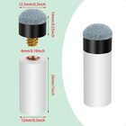 New 10 Sets Billiard Cues Tips Replacement With White Pool Cue Stick Ferrules